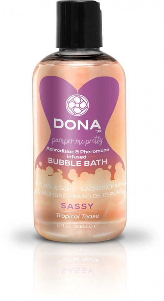 Пена для ванны Dona Bubble Bath Sassy Aroma Tropical Tease с афродизиаками и феромонами