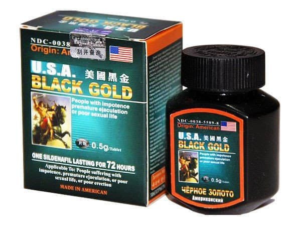 Препарат для потенции Американское черное золото (USA Black Gold)