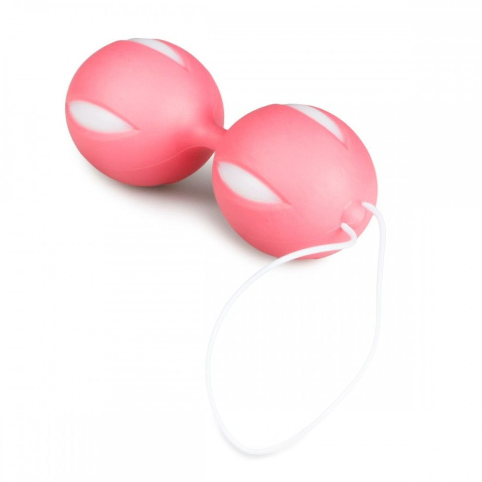 Вагінальні кульки із зміщеним центром тяжкості Easytoys, силіконові, рожеві, 46 г