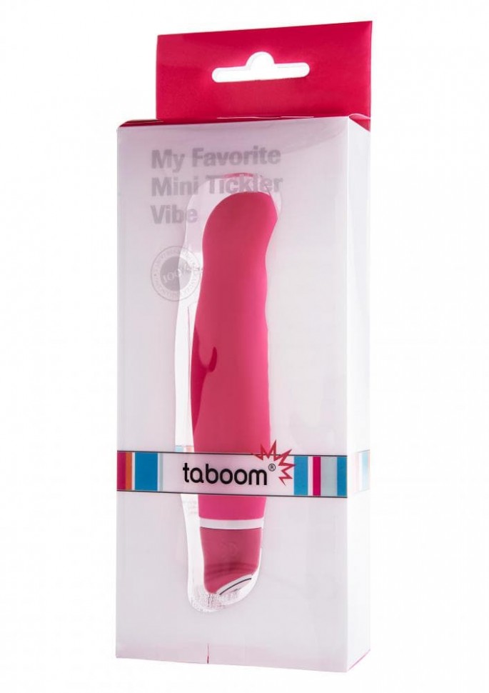 Taboom My Favorite Minitickler Vibe - вибратор для точки G, 12х3 см (розовый) 