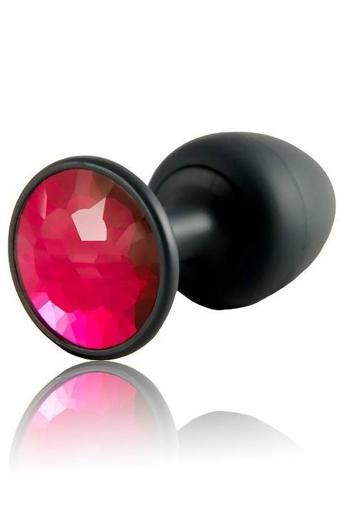 Анальна пробка Dorcel Geisha Plug Ruby L з кулькою всередині, створює вібрації, макс. діаметр 4 см