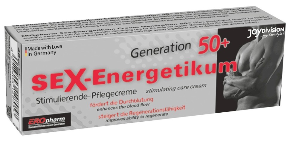 Ерекційний крем JOY Division Sex Energetic 50+ Sexenergy Cream, 40 мл