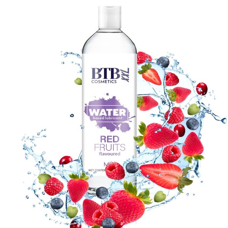 Змазка на водній основі BTB FLAVORED RED FRUITS з ароматом червоних фруктів (250 мл)