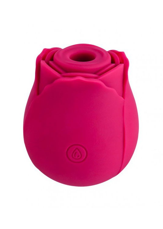 Вакуумний стимулятор клітора з вібрацією у вигляді квітки Rose, рожевий