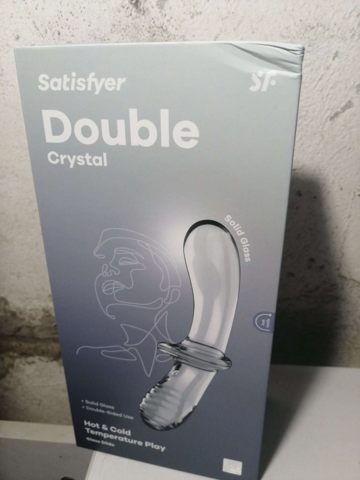 Дилдо Satisfyer Double Crystal (Transparent) (м'ята упаковка!!!)