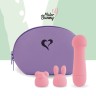 Міні-вібратор FeelzToys Mister Bunny Pink з двома насадками