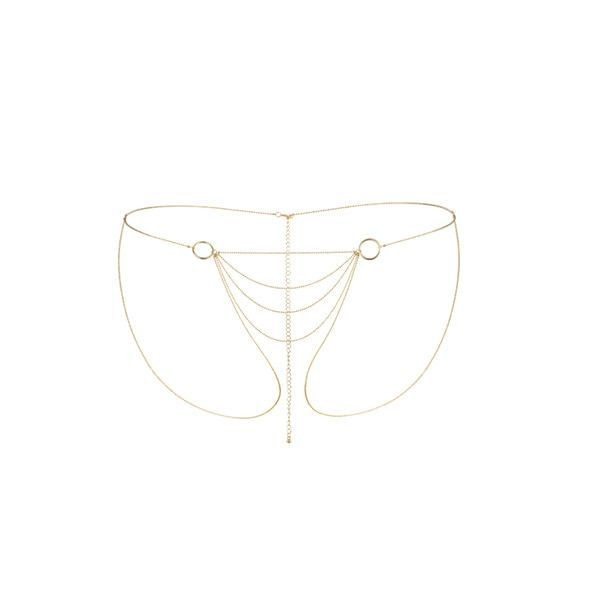 Ланцюжок-трусики Bijoux Indiscrets Magnifique Bikini Chain – Gold, прикраса для тіла