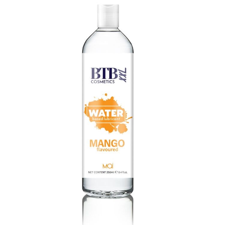 Змазка на водній основі BTB FLAVORED MANGO з ароматом манго (250 мл)