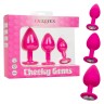 Набір анальних пробок Cheeky Gems 3 розміру, рожеві
