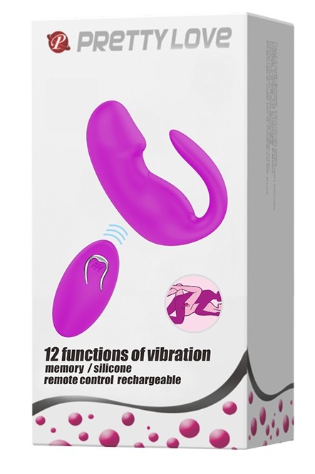 Вібратор для пар Pretty Love  -  12 vibration functions, wireless remote control, BI-014482W