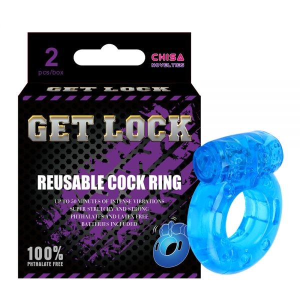 Кольцо эрекционное с вибро Reusable Cock Ring