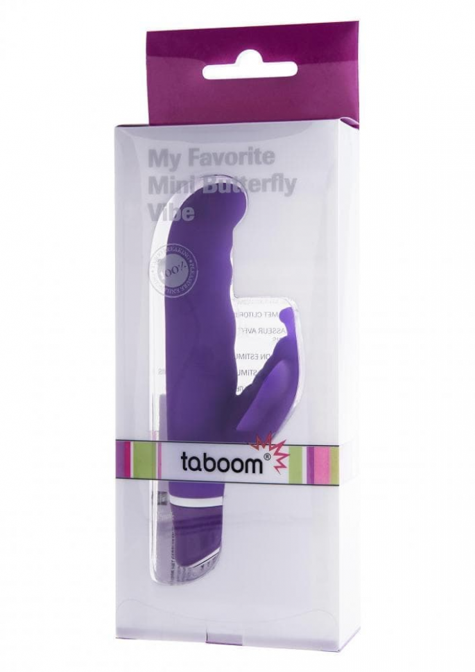 Taboom My Favorite Mini Butterfly - мини вибратор кролик, 12,5х2,5 см (пурпурный)
