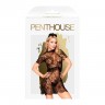 Комплект cукня з баскою, прикрасою та стрінгами Penthouse - Poison Cookie Black L/XL