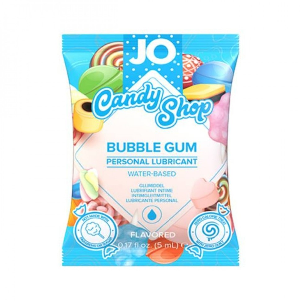 Саше Candy Shop лубрикант із всусом Bubblegum 5 мл System JO