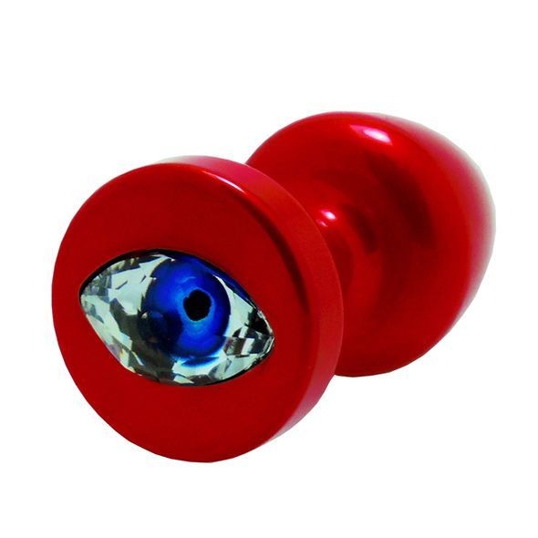 Анальная пробка Diogol Anni R Eye Red Кристалл 25мм, кристалл Swarovsky в виде глаза