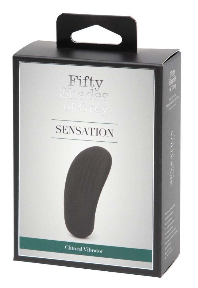 Вібратор для клітора Sensation Fifty Shades Of Grey, чорний, 8 х 3 см