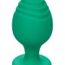 CalExotics Cheeky Buttplug Green - Набор анальных пробок, 9х5 см, 5х3,25 см.