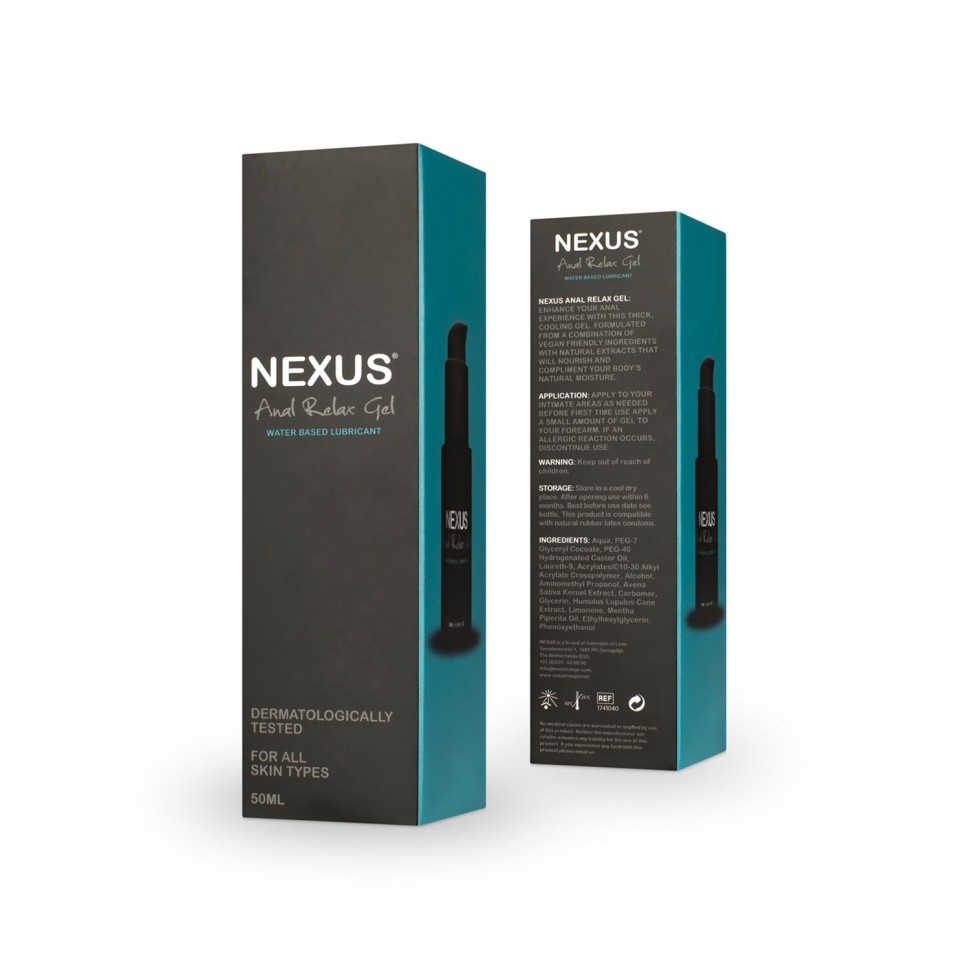 Розслаблювальний анальний лубрикант на водній основі Nexus RELAX - Anal Relaxing Gel 50ml