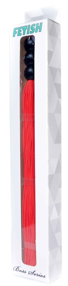 Силіконовий флогер ( довжина 26 см ) Fetish Boss Series - Silicone Whip Red 10", BS6100038