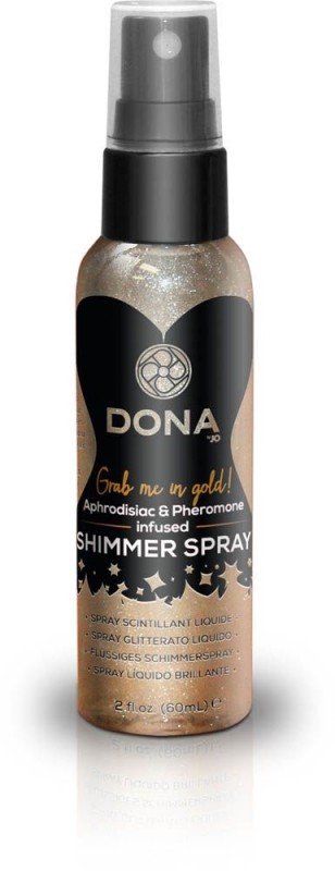 Спрей для тела с блестками DONA Shimmer Spray Gold (60 мл)