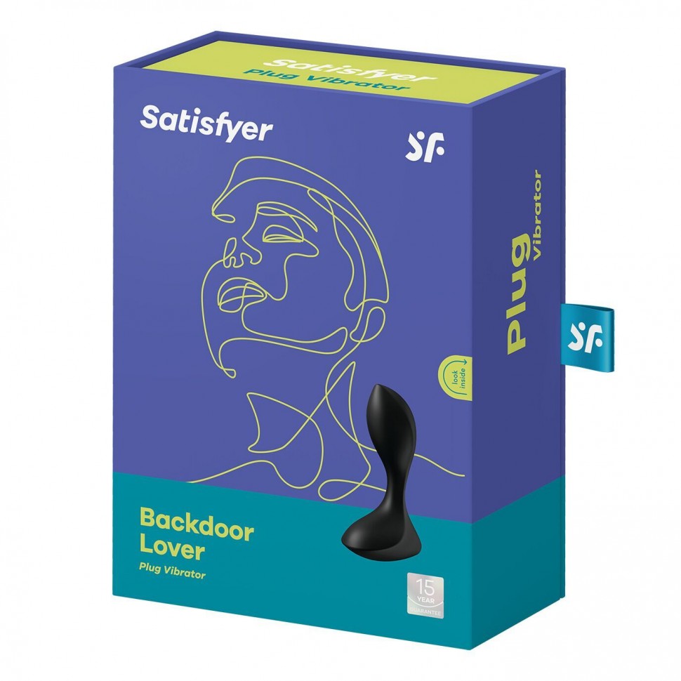 Анальная вибропробка Satisfyer Backdoor Lover Black (мятая упаковка)
