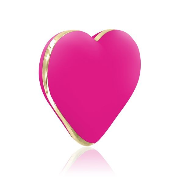 Вібратор-серце Rianne S: Heart Vibe Rose, 10 режимів роботи, медичний силікон, подарункова упаковка