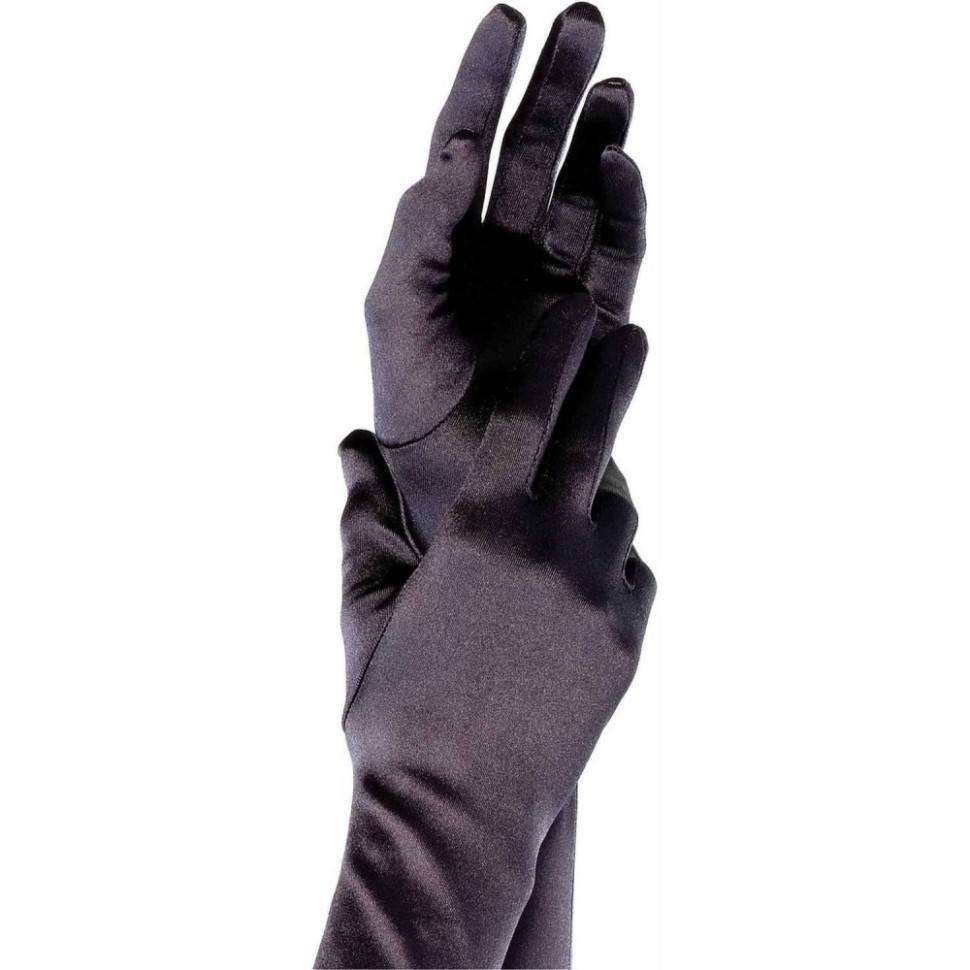 Рукавички One Size Extra Long Opera Length Satin Gloves від Leg Avenue, чорні