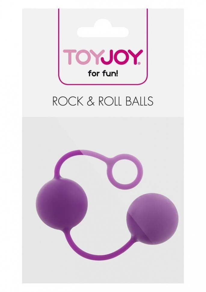 Вагинальные шарики Toy Joy Rock&Roll, 3,5см (фиолетовый)