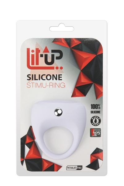 Эрекционное кольцо LIT-UP SILICONE STIMU RING 7 WHITE