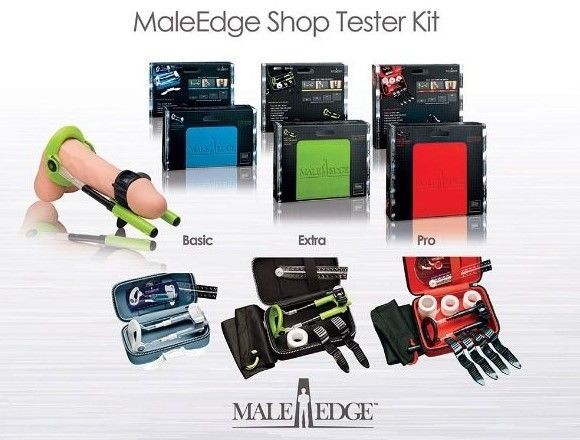 Retail Kit Male Edge (Pro + Extra + Basic + Demo Kit), включает три модели экстендеров и стенд