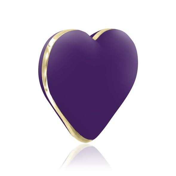 Вібратор-серце Rianne S: Heart Vibe Purple, 10 режимів роботи, медичний силікон, подарункова упаковк