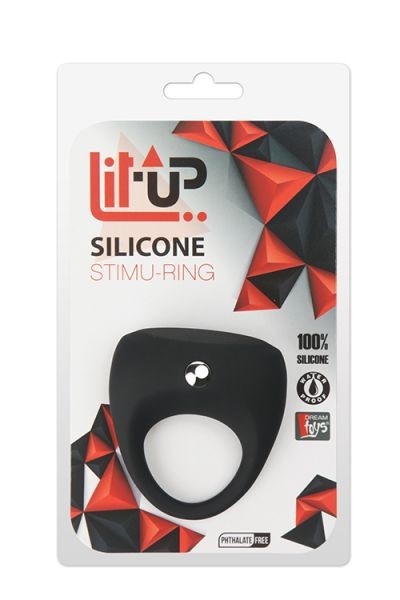 Эрекционное кольцо LIT-UP SILICONE STIMU RING 7 BLACK