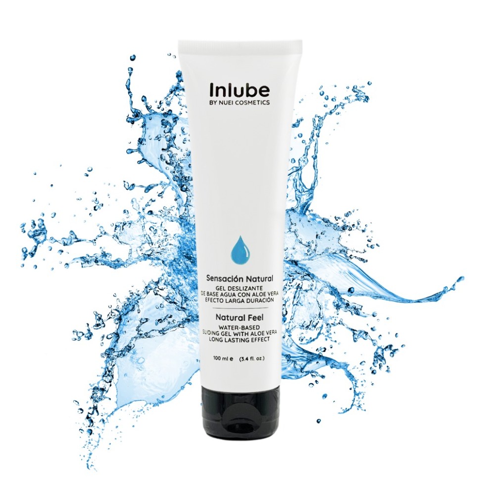 Лубрикант Inlube Water-Based Sliding-Gel Natural Feel від NUEI з алое вера (веганська) 100 мл