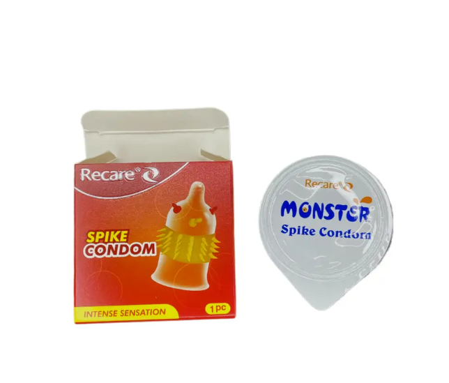 Презерватив Recare Spike Condon з вусиками та пухирцями (упаковка 1шт)