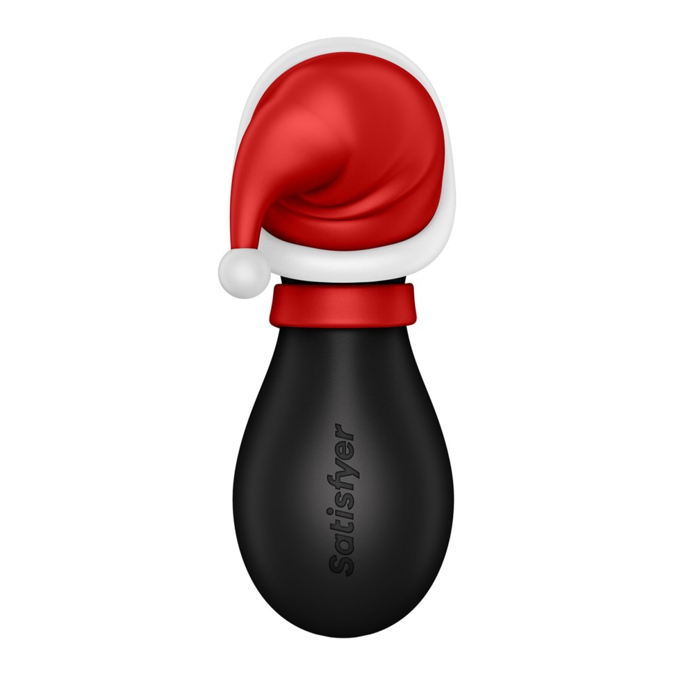 Вакуумний кліторальний стимулятор Satisfyer Penguin Holiday Edition, у шапочці та шарфі