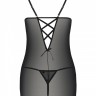 Сорочка з вирізами на грудях + стрінги LOVELIA CHEMISE black L/XL - Passion