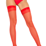 Панчохи SHEER THIGH HIGHS RED, OS