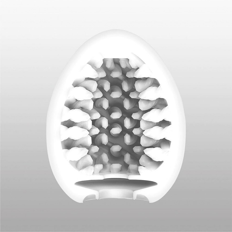 Мастурбатор-яйце Tenga Egg Brush з рельєфом у вигляді великої щетини