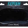 Атласна маска Boss Series Fetish - Love Mask Black, BS6100024