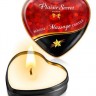 Масажна свічка-серце Plaisirs Secrets Vanilla (35 мл)