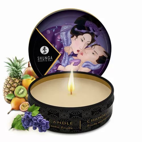Массажная свеча Shunga Massage Candle, 30 мл (экзотические фрукты)