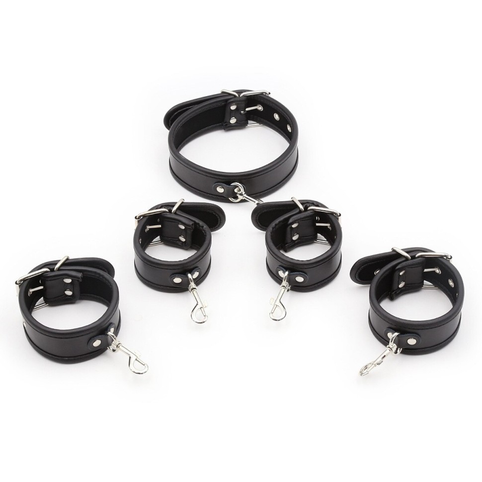 Система фіксації DS Fetish Collar with restraints black