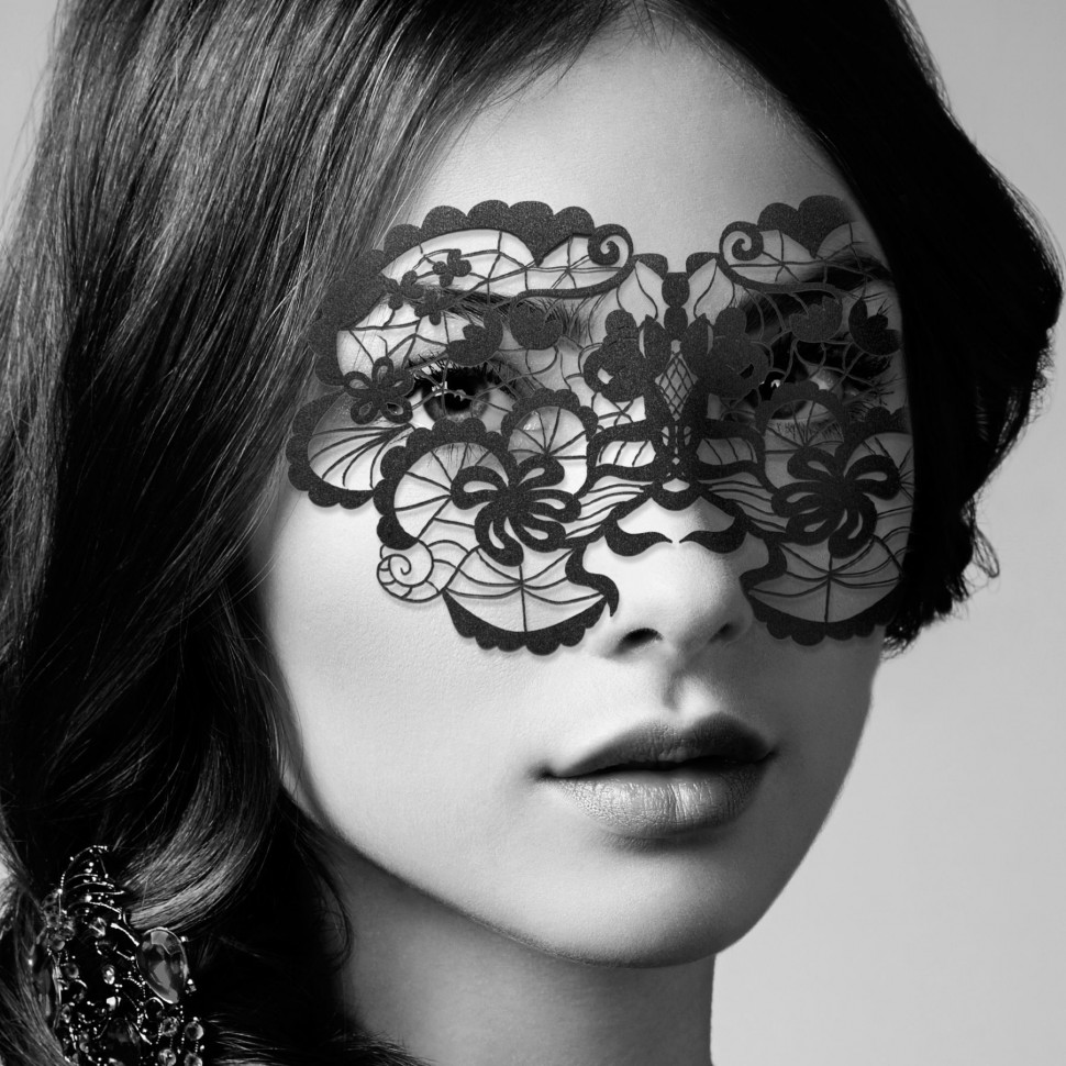 Маска на обличчя Bijoux Indiscrets - Anna Mask, вінілова, клейове кріплення, без зав'язок