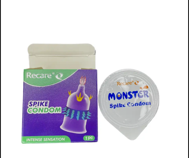 Презерватив Recare Spike Condon з шипами та додатковими вусиками (упаковка 1шт)