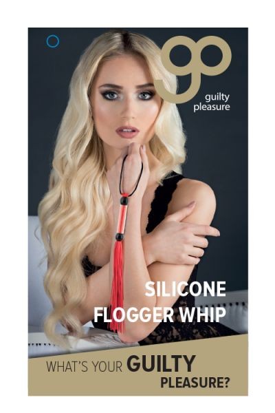 Флогер GP SILICONE FLOGGER WHIP RED