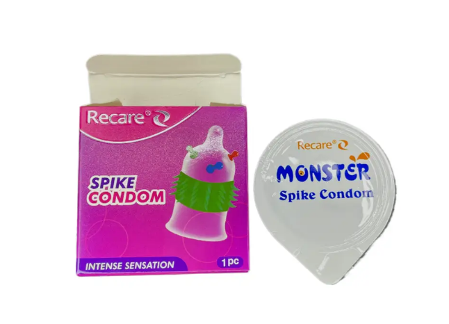 Презерватив Recare Spike Condon із шипами та кульками (упаковка 1шт)