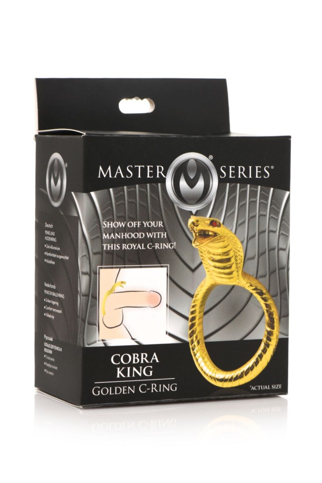 Ерекційне кільце Master Series Cobra King Golden Cock Ring