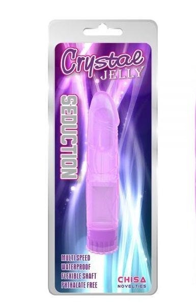 Вібратор прозорий Chisa Crystal Jellie Purple