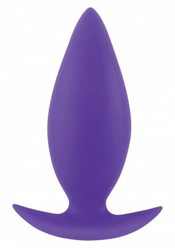 Средняя анальная пробка Inya Spades Medium, 10х3,8 см фиолетовый