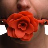 Кляп Master Series Blossom Silicone Rose Gag - Red